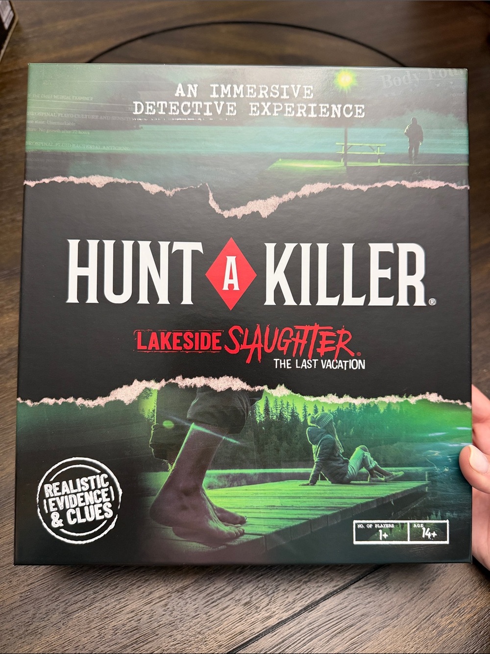 Hunt A Killer Lakeside Slaughter Board Game - Black & Green